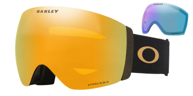 Oakley Flight Deck Pro L (2 x linser) – Metallic Black Gold / PRIZM 24K & PRIZM ICED