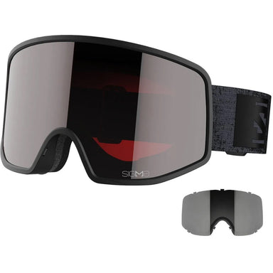 Salomon Sentry Prime Sigma Skibrille med 2 linser – BLACK-GRY / SOLAR GUNMETAL