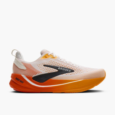 Brooks Ghost Max 4 - Herre – White/Orange/Red