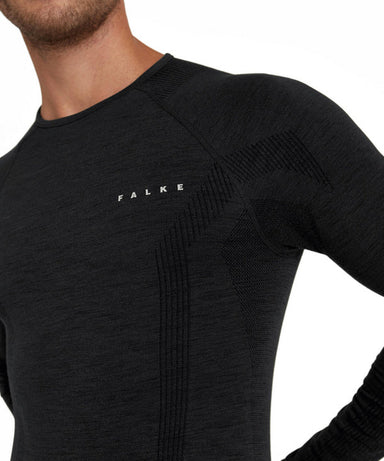 FALKE WoolTech Longsleeve Men – Black