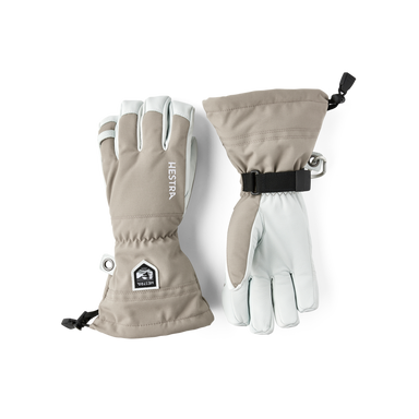 Hestra Army Leather Heli Ski 5-Finger Khaki