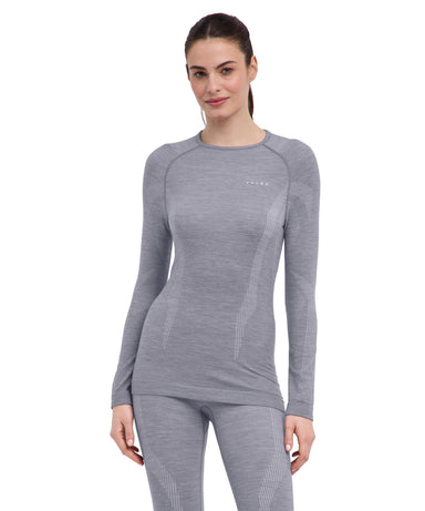 FALKE WoolTech Longsleeve Women – Grey-Heather