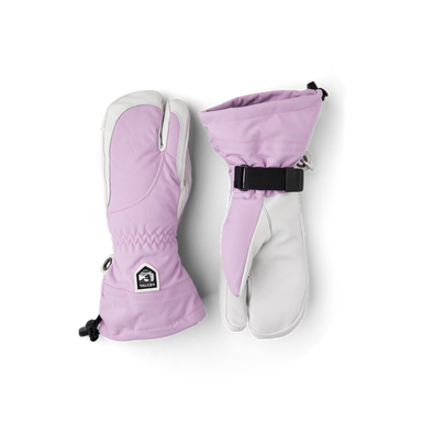 Hestra Heli Ski Female 3-Finger Syringa / Offwhite