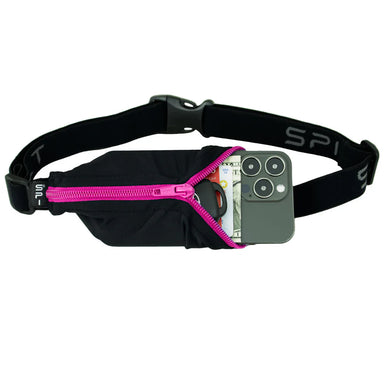 Spibelt Large Pocket w/Zipper – Blk with Hot Pink Zipper