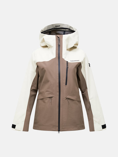 Peak Performance Vertec HIPE 3L Shell Jacket Women – Terrain Tan/SAND FOG/