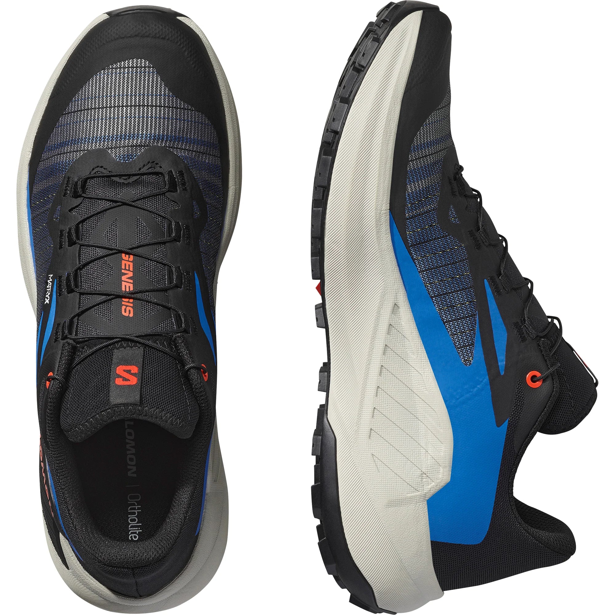 Salomon GENESIS Black/French Blue/Cherry Tomato