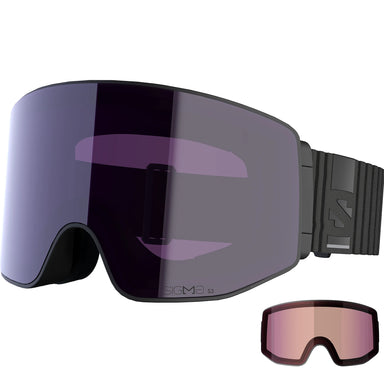 Salomon Sentry Prime Sigma Skibrille med 2 linser – BLACK / SKY BLUE