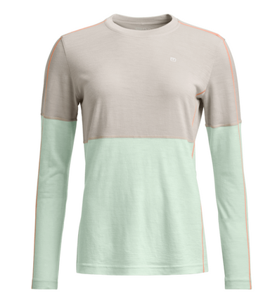 Ortovox Rock 'N' Wool baselayer trøje Women – White Tea