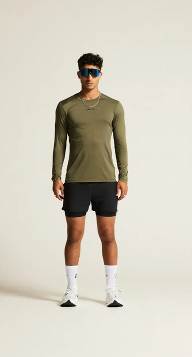 CRAFT Adv Essence LS Tee 2 Men – Grøn