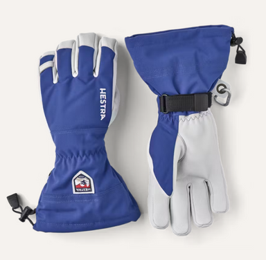 Hestra Army Leather Heli Ski 5-Finger Skihandsker – Royal blue