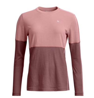 Ortovox Rock 'N' Wool baselayer trøje Women – Dusk Rose
