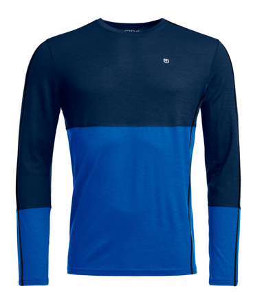 Ortovox Rock 'N' Wool baselayer trøje Men – Deep Ocean