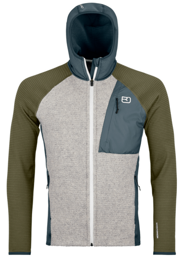 Ortovox Fleece GP Classic Knit Hoody Men – Dark Arctic Grey