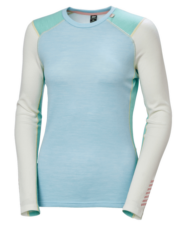 Helly Hansen Lifa Merino Midweight Crew W – Light Cyan