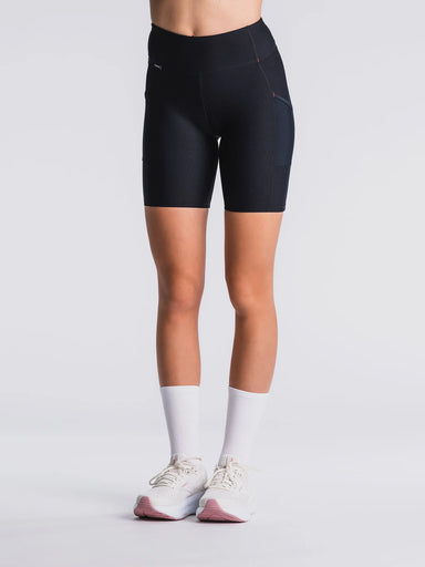 FUSION WOMENS SHORT TRAINING TIGHTS – Super Black