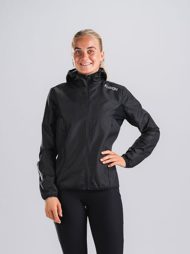 Fusion Womens TEMPO! TWO Run Jacket - Black