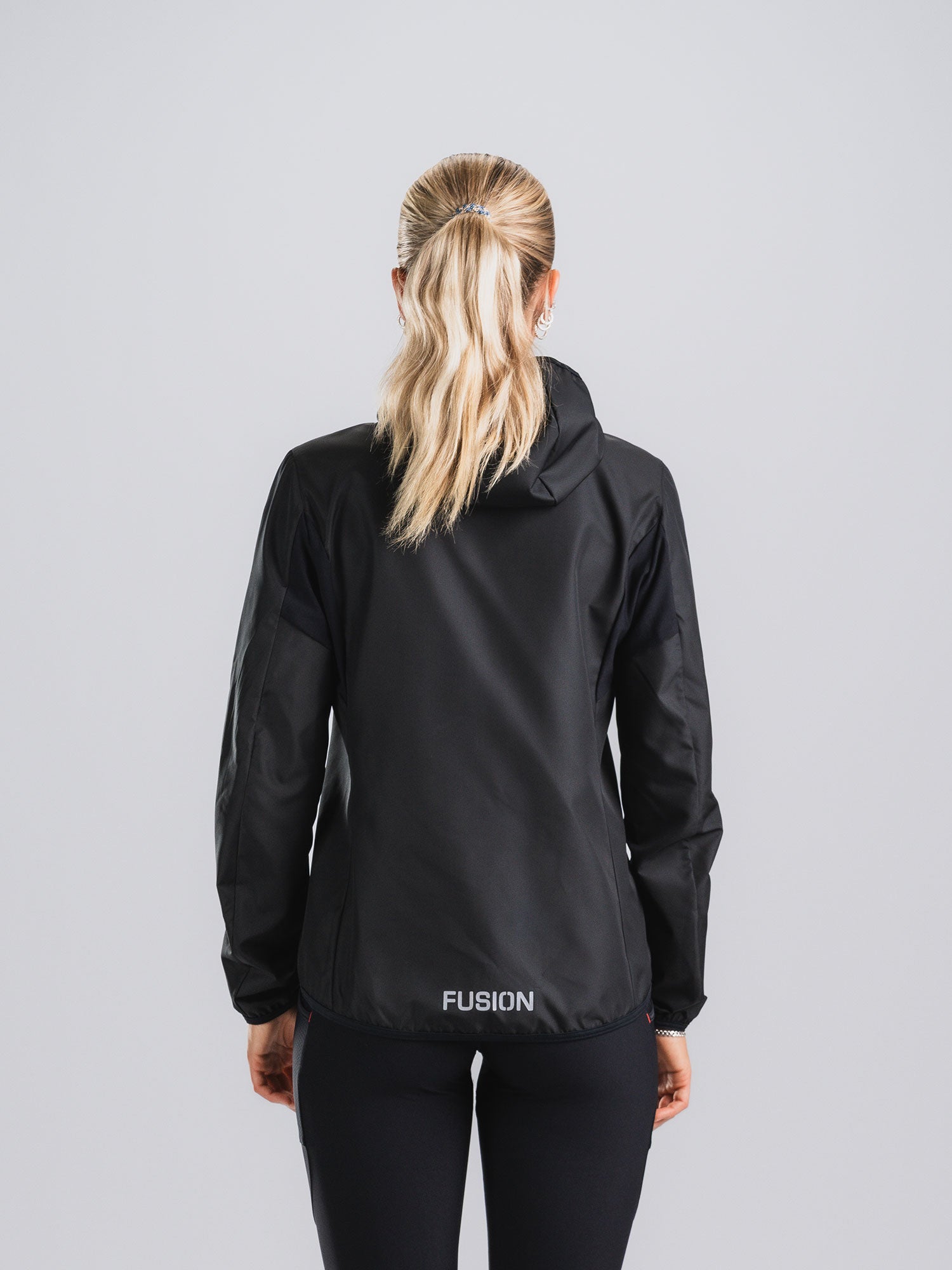Fusion Womens TEMPO! TWO Run Jacket - Black