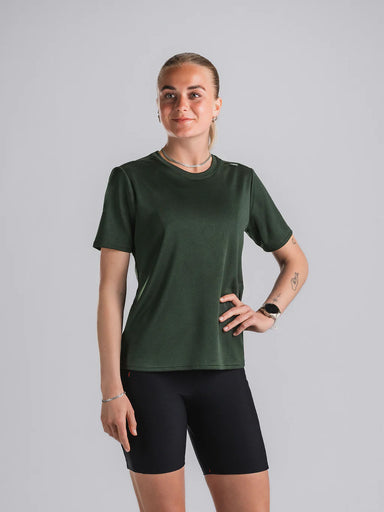 FUSION WOMENS TEMPO! TWO RUN T-SHIRT – Green