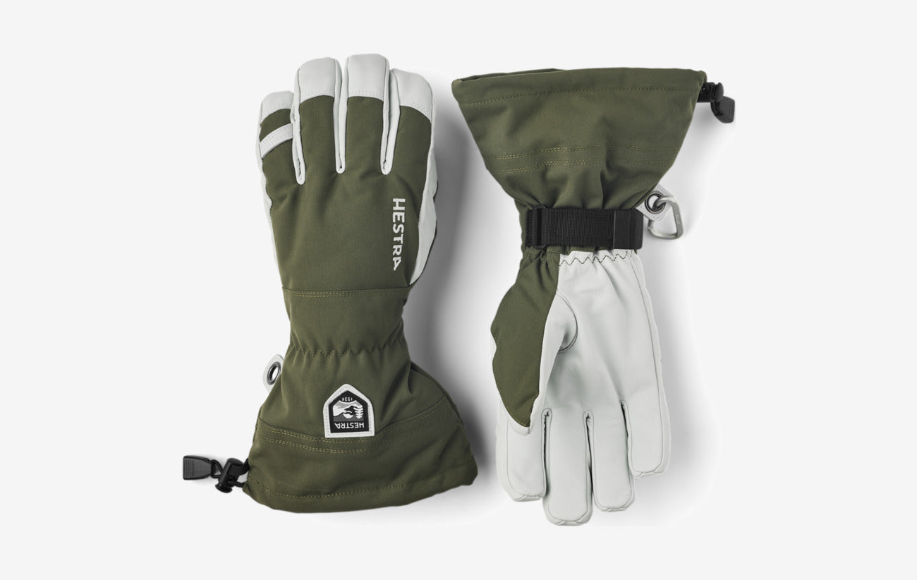 Hestra Army Leather Heli Ski 5-Finger Skihandsker