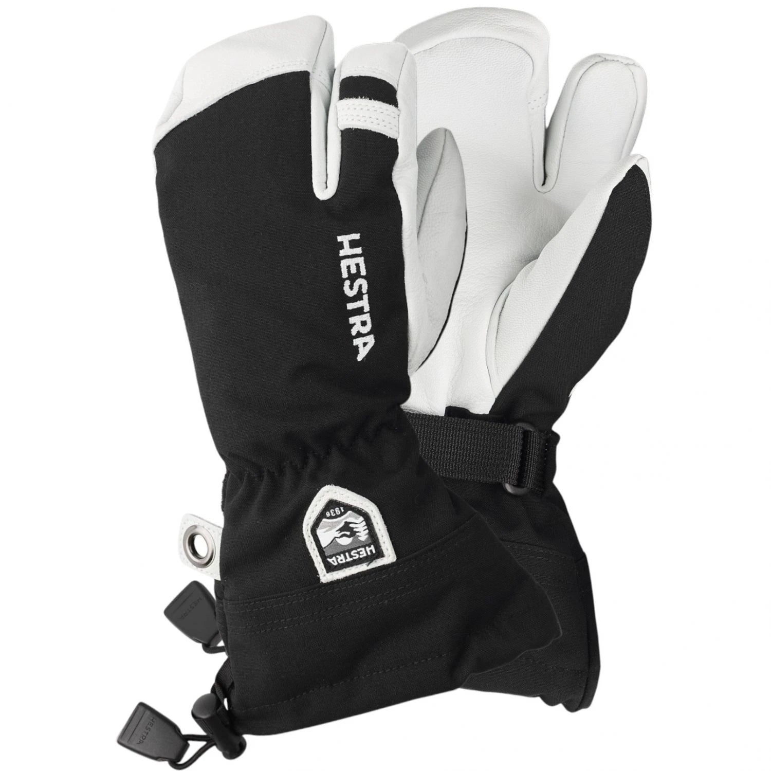 Hestra Junior Army Leather Heli Ski 3-finger