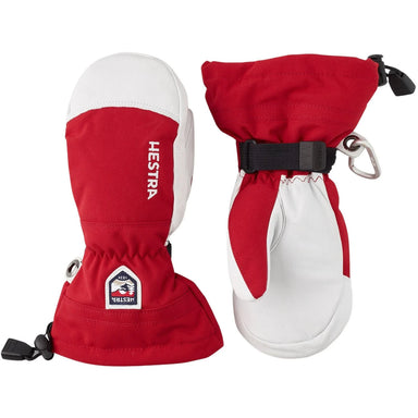 Hestra Army Leather Heli Ski Jr Mitt – Red