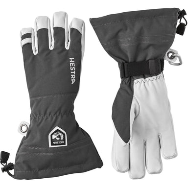Hestra Army Leather Heli Ski 5-Finger Skihandsker – Grey