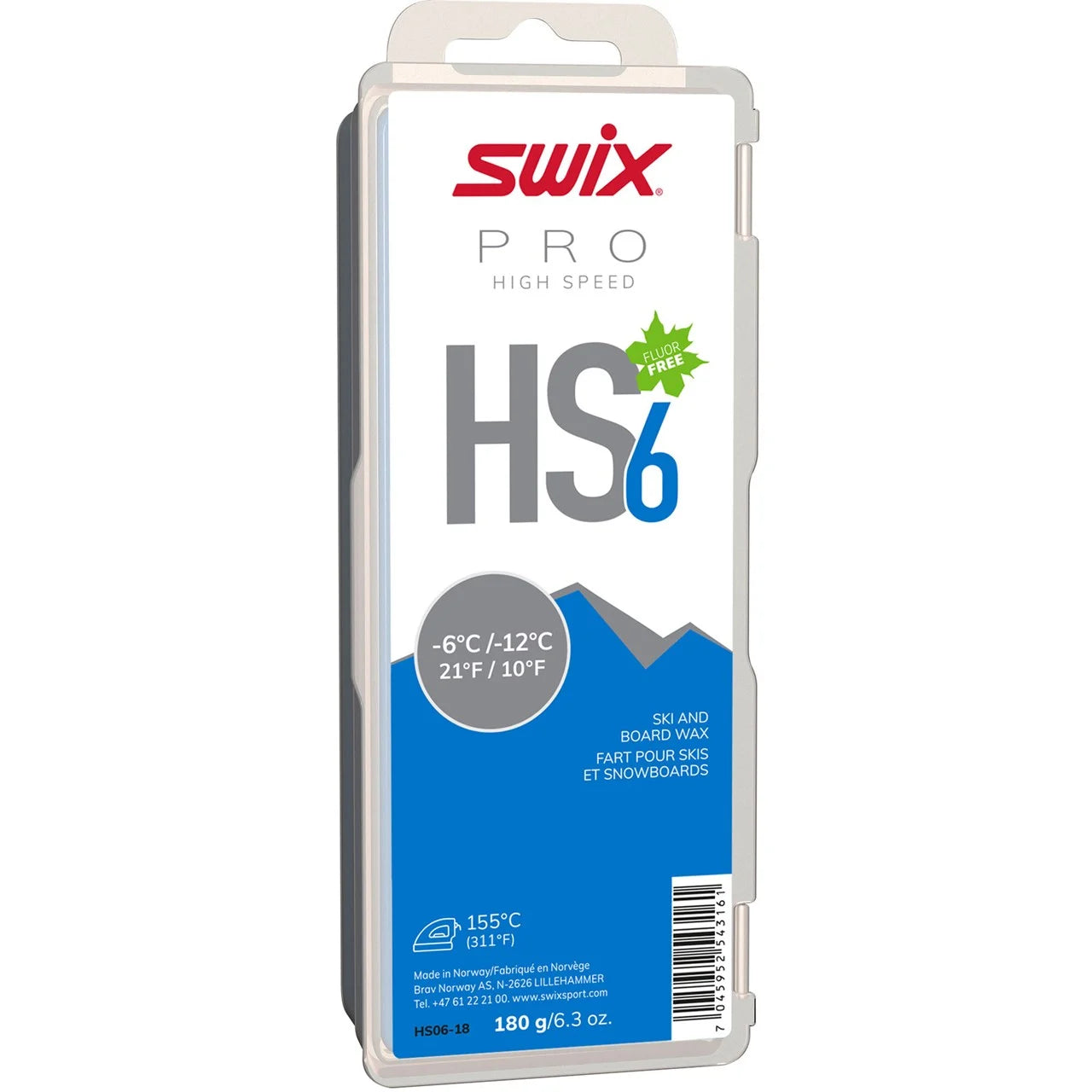 Swix HS 6 blå Glider -6/-12, 180gr.