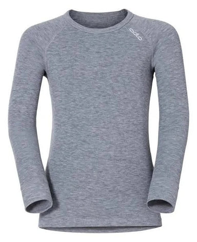ODLO BL TOP Crew neck l/s ACTIVE WARM (kids) – Grå