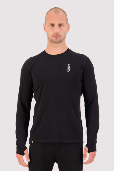 Mons Royale Cascade Merino Flex 200 LS Men – Black