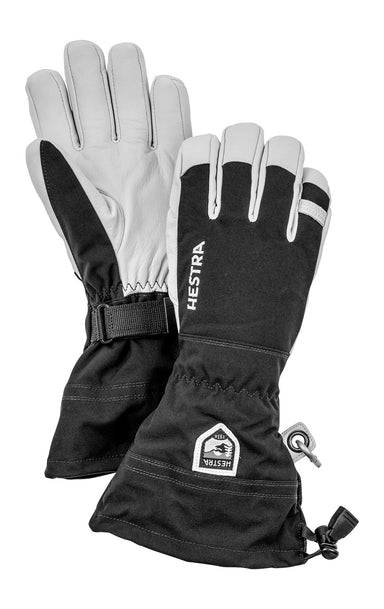 Hestra Army Leather Heli Ski 5-Finger Skihandsker – Black