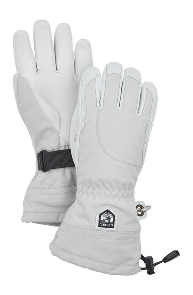 Hestra Heli Ski Female 5-Finger Skihandsker – Pale grey / Offwhite