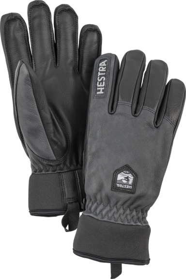 30800 - Grå / Svart Army Leather Wool Terry - 5 finger