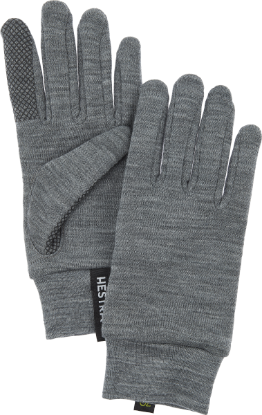 34440 - Grå Merino Touch Point - 5 finger