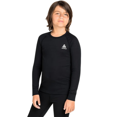 ODLO BL TOP Crew neck l/s ACTIVE WARM (kids) – Sort