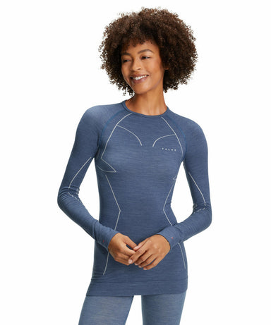 Falke WOOL-TECH Langærmet Rund hals Kvinde – Blue